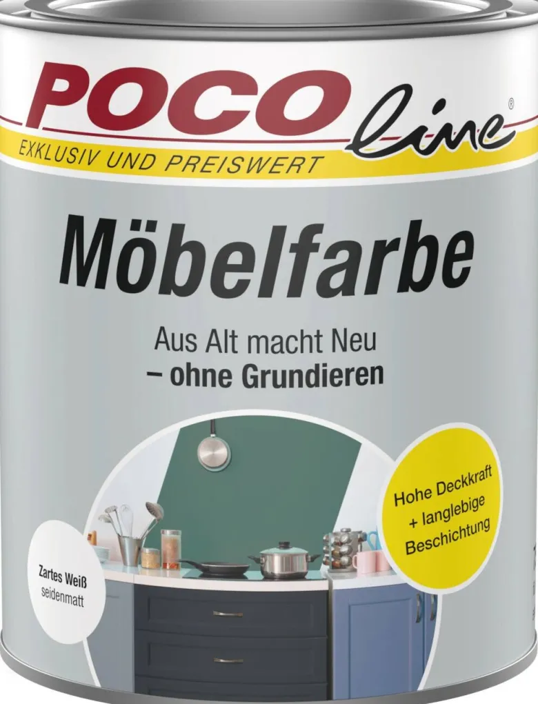 POCOline Buntlack zartes weiß ca. 0,75 l