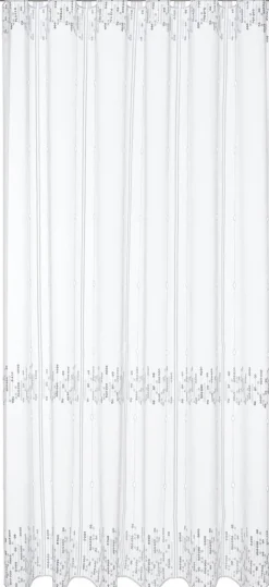 POCOline Cliprollo Pailette weiß B/L: ca. 140x95 cm