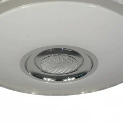 POCOline Deckenleuchte Sonido weiß Chrom Kunststoff Metall H/D: ca. 8x41 cm
