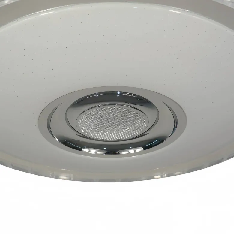 POCOline Deckenleuchte Sonido weiß Chrom Kunststoff Metall H/D: ca. 8x41 cm