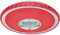 POCOline Deckenleuchte Sonido weiß Chrom Kunststoff Metall H/D: ca. 8x41 cm