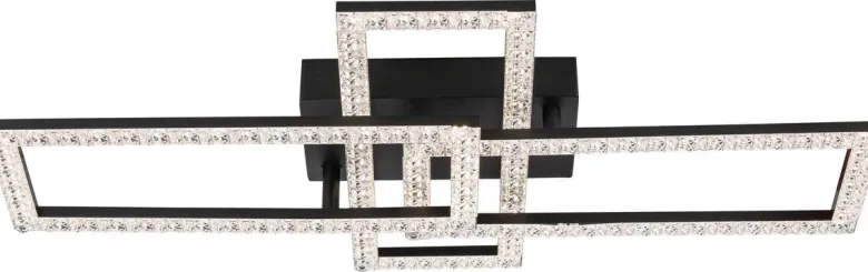 POCOline Deckenleuchte Zyra schwarz Kunststoff B/H/L: ca. 35x9x62 cm