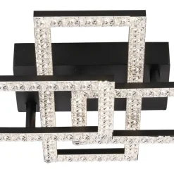 POCOline Deckenleuchte Zyra schwarz Kunststoff B/H/L: ca. 35x9x62 cm