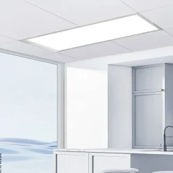 POCOline Deckenpanel Plano weiß silber Kunststoff Aluminium B/H/L: ca. 30x7x120 cm