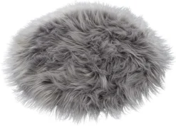 POCOline Deko-Fell silber Polyester D: ca. 30 cm