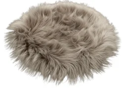 POCOline Deko-Fell taupe Polyester D: ca. 30 cm