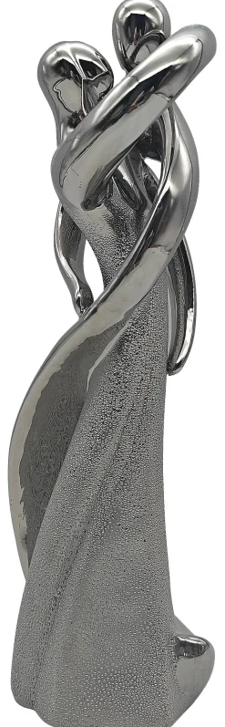 POCOline Deko-Figur silber Porzellan B/H/L: ca. 8x27x9,3 cm