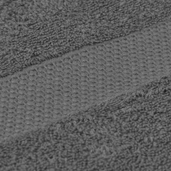 POCOline Duschtuch Lia anthrazit Baumwolle B/L: ca. 65x130 cm