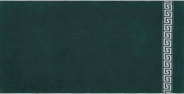 POCOline Duschtuch Mäander grün Baumwolle B/L: ca. 80x160 cm