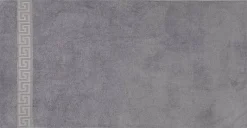 POCOline Duschtuch Mäander silber Baumwolle B/L: ca. 70x140 cm
