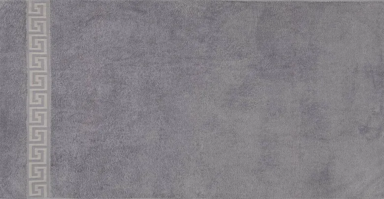 POCOline Duschtuch Mäander silber Baumwolle B/L: ca. 70x140 cm