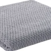POCOline Duschtuch Popcorn anthrazit Baumwolle B/L: ca. 70x140 cm