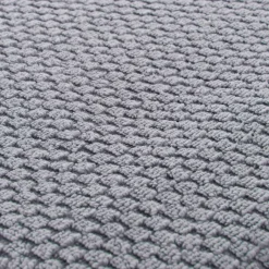 POCOline Duschtuch Popcorn anthrazit Baumwolle B/L: ca. 70x140 cm