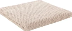 POCOline Duschtuch Popcorn beige Baumwolle B/L: ca. 70x140 cm