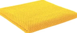 POCOline Duschtuch Popcorn gelb Baumwolle B/L: ca. 70x140 cm