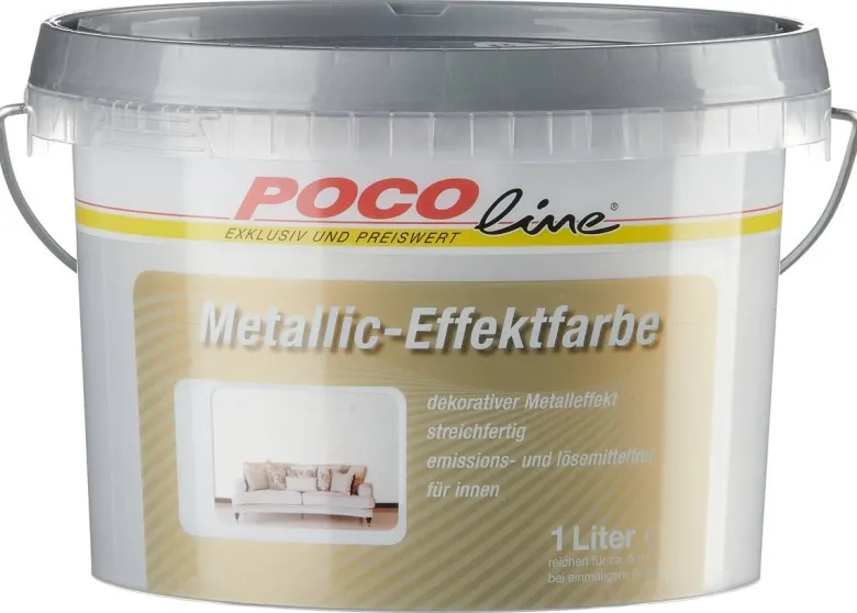 POCOline Effekt-Farbe silber ca. 1 l