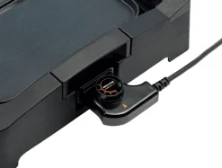 POCOline Elektrogrill schwarz Glas Metall Kunststoff B/H/L: ca. 34,5x9,5x50 cm