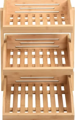 POCOline Etagere natur Bambus B/H/L: ca. 35x20x37,5 cm
