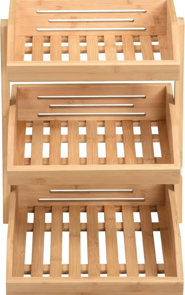 POCOline Etagere natur Bambus B/H/L: ca. 35x20x37,5 cm
