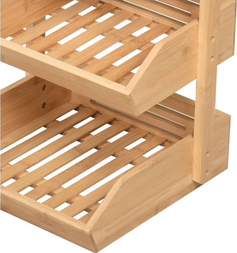 POCOline Etagere natur Bambus B/H/L: ca. 35x20x37,5 cm