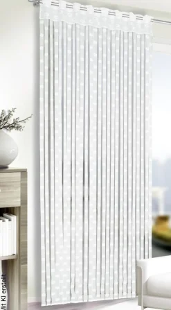 POCOline Fadenvorhang Tim weiß B/L: ca. 90x245 cm
