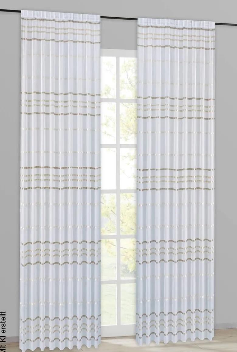POCOline Fertigstore Bella champagner B/L: ca. 300x245 cm