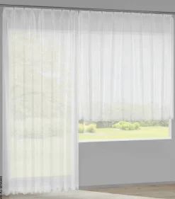 POCOline Fertigstore Mara weiß B/L: ca. 450x145 cm