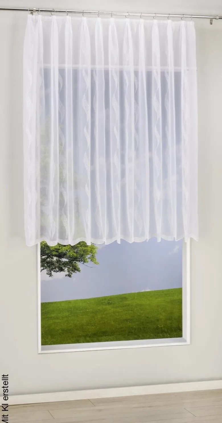 POCOline Fertigstore Sally weiß B/L: ca. 300x145 cm