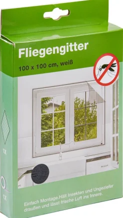 POCOline Fliegengitter schwarz B/L: ca. 100x100 cm
