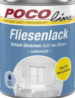 POCOline Fliesenlack weiß seidenmatt ca. 0,75 l