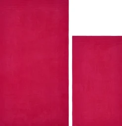 POCOline Frottier-Set fuchsia Baumwolle B/L: ca. 50x90 cm