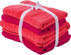 POCOline Frottier-Set fuchsia Baumwolle B/L: ca. 50x90 cm