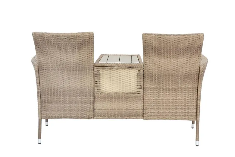 POCOline Gartenbank Love braun Stahl