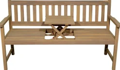 POCOline Gartenbank natur Akazie B/H/L: ca. 60x90x156 cm