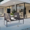 POCOline Gartenbank Paris grau Stahl B/H/L: ca. 61x89x147 cm