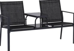 POCOline Gartenbank Paris grau Stahl B/H/L: ca. 61x89x147 cm