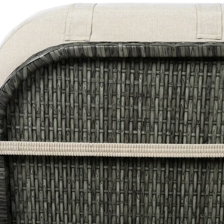 POCOline Gartenliege beige Stahl