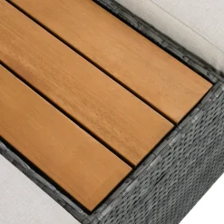 POCOline Gartenliege beige Stahl