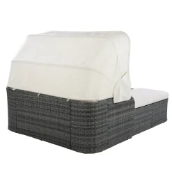 POCOline Gartenliege beige Stahl