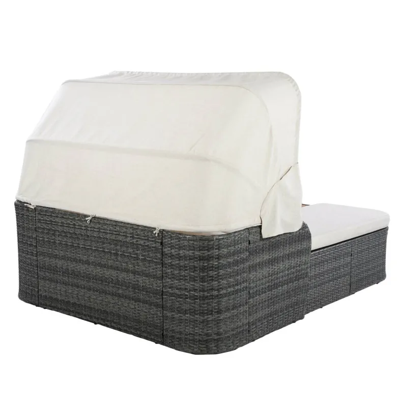 POCOline Gartenliege beige Stahl