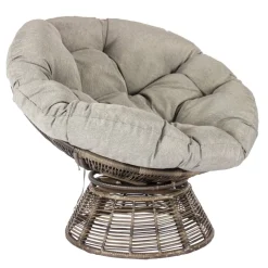 POCOline Gartensessel braun Polyrattan H/D: ca. 78x96 cm