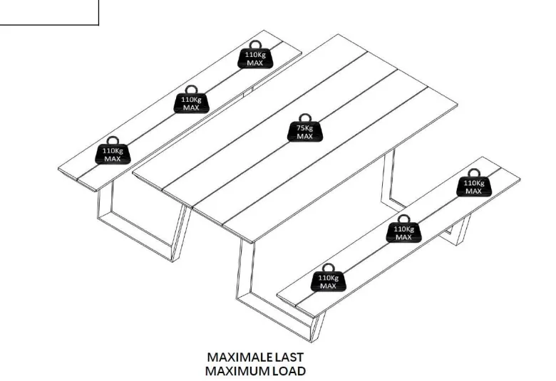 POCOline Gartensitzgruppe anthrazit Alu