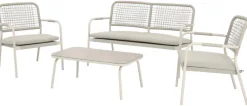POCOline Gartensitzgruppe beige Stahl