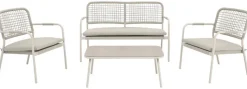 POCOline Gartensitzgruppe beige Stahl
