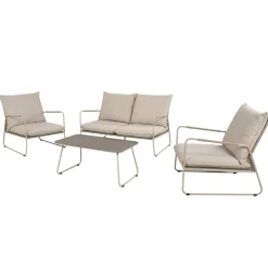 POCOline Gartensitzgruppe Faro beige Stahl