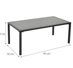 POCOline Gartensitzgruppe Grafon schwarz Stahl