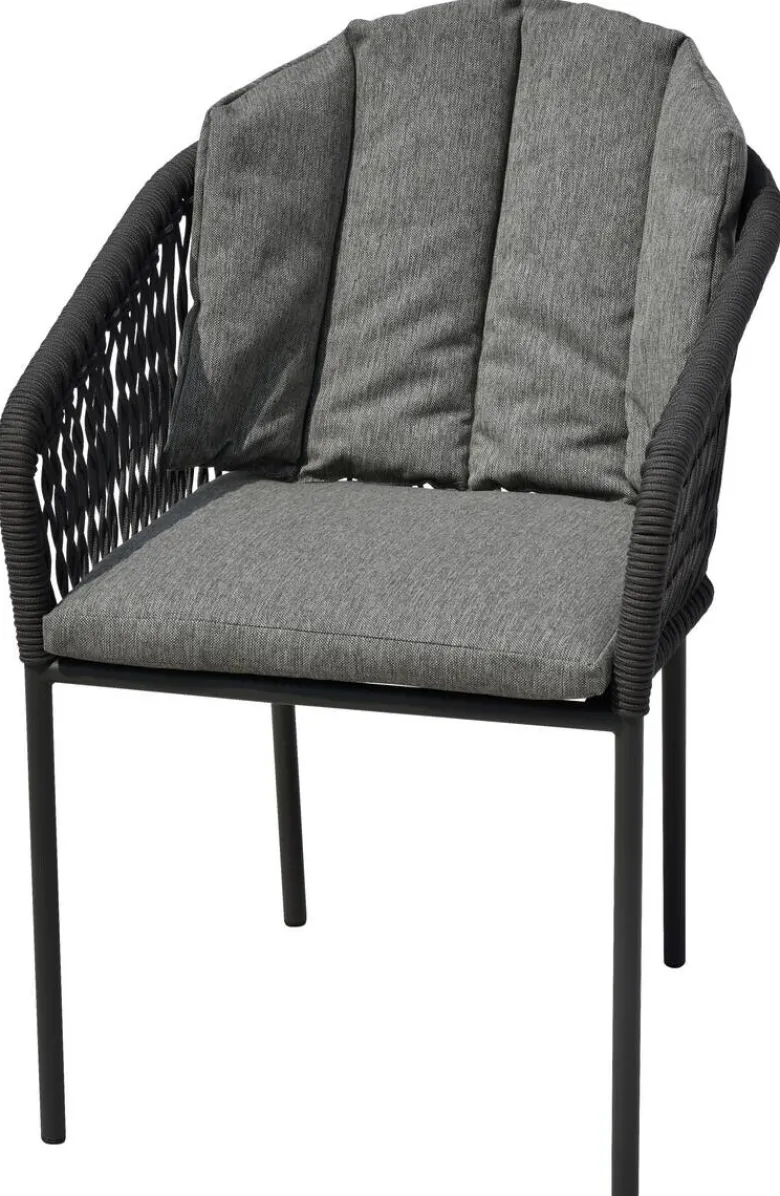 POCOline Gartenstuhl grau Webstoff B/H/L: ca. 68x79x58 cm