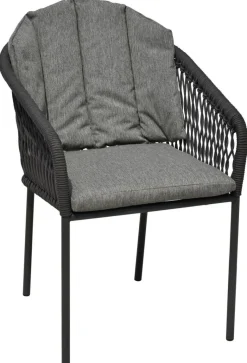 POCOline Gartenstuhl grau Webstoff B/H/L: ca. 68x79x58 cm