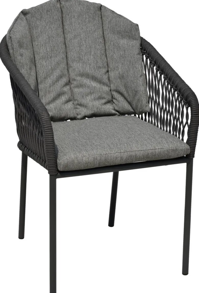 POCOline Gartenstuhl grau Webstoff B/H/L: ca. 68x79x58 cm