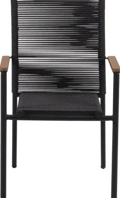 POCOline Gartenstuhl Turin dunkelgrau Webstoff B/H/L: ca. 60x87x56 cm